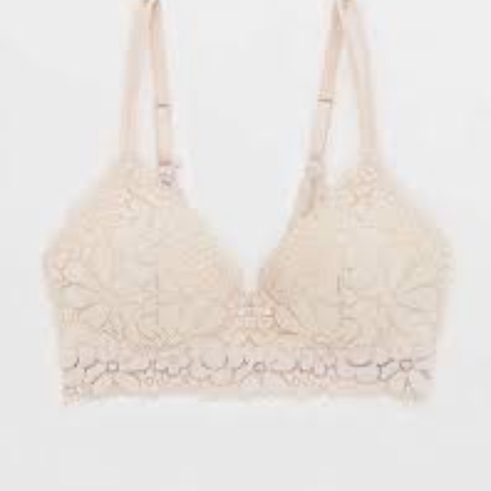 aerie real happy lace wireless  Bra